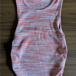 Aerie Pink and White Striped Tank Top